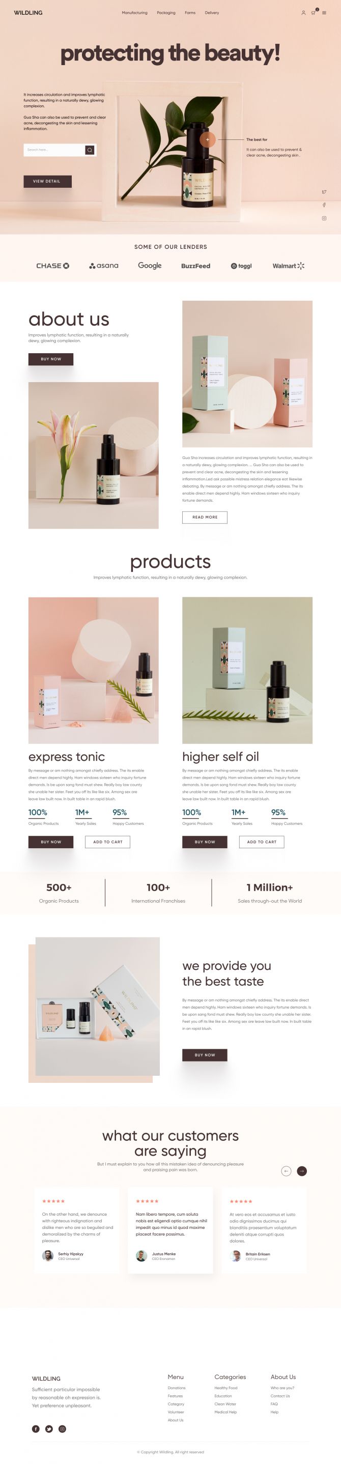 Woocommerce Website Design For Cosmetics Product