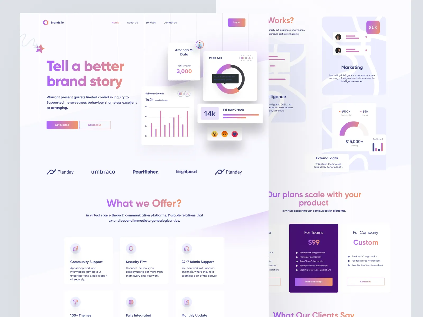 Freebie- Landing Page Design Concept for Growth Agency