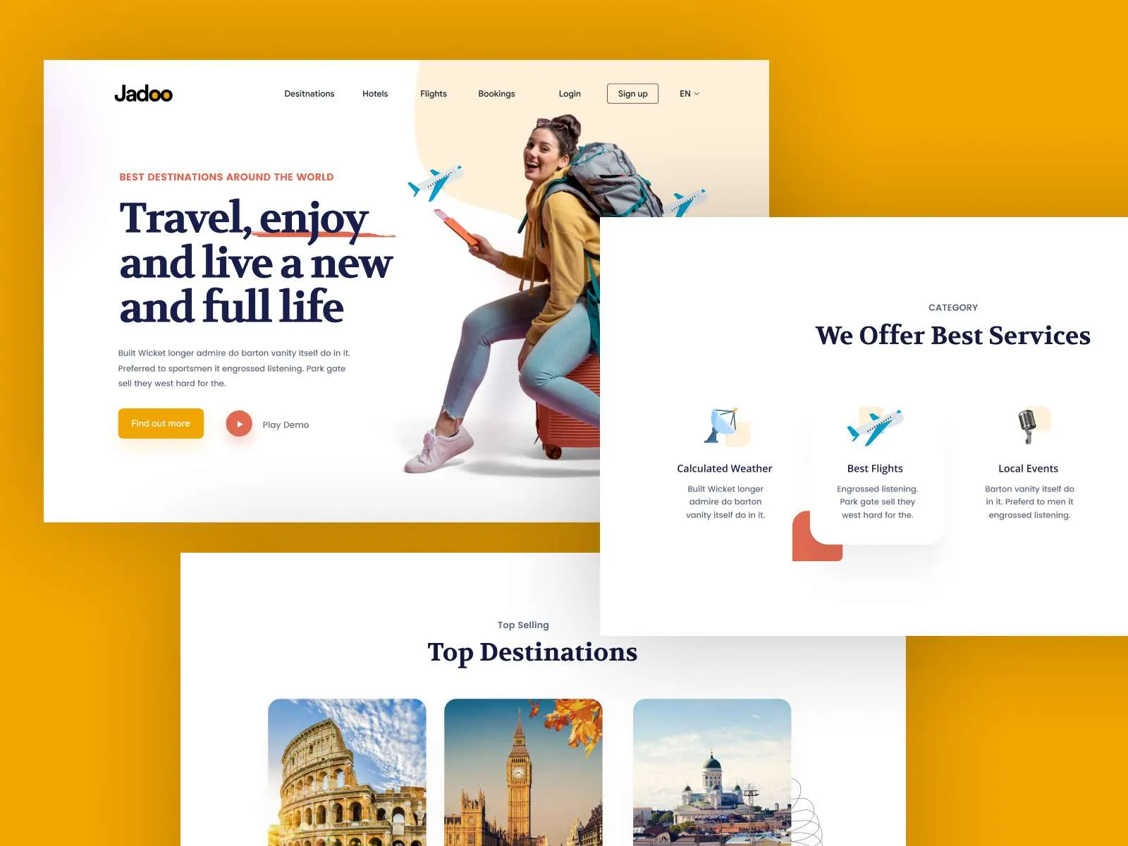 Travel Agency Landing Page - Freebie screen 4