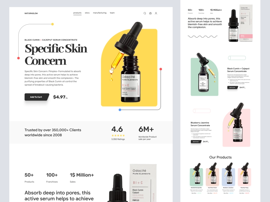 Download NaturaGlow - Skin Care Product Shopify Store Design