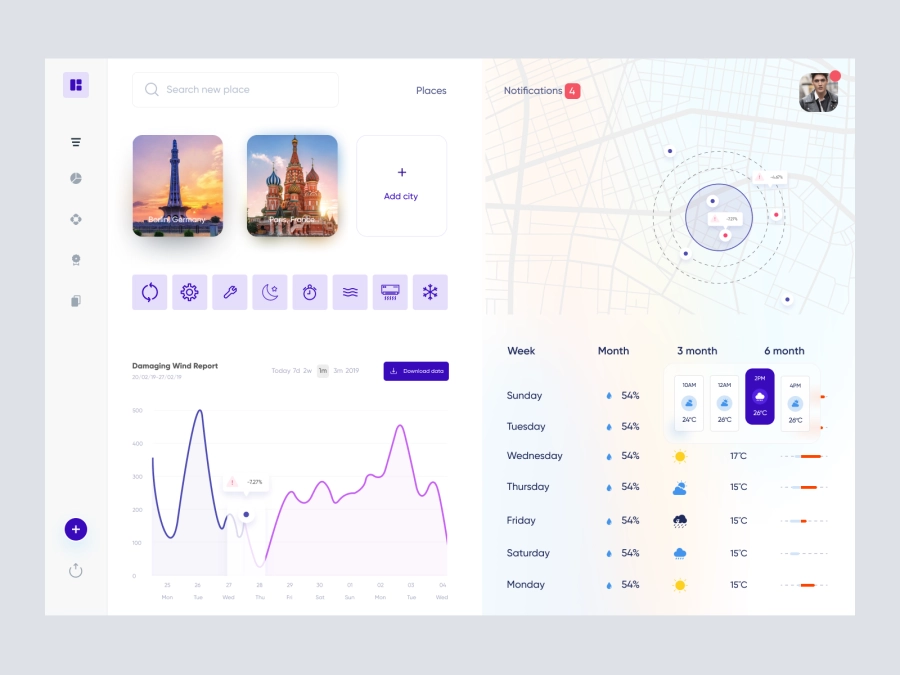 Download Weather App UI Concept